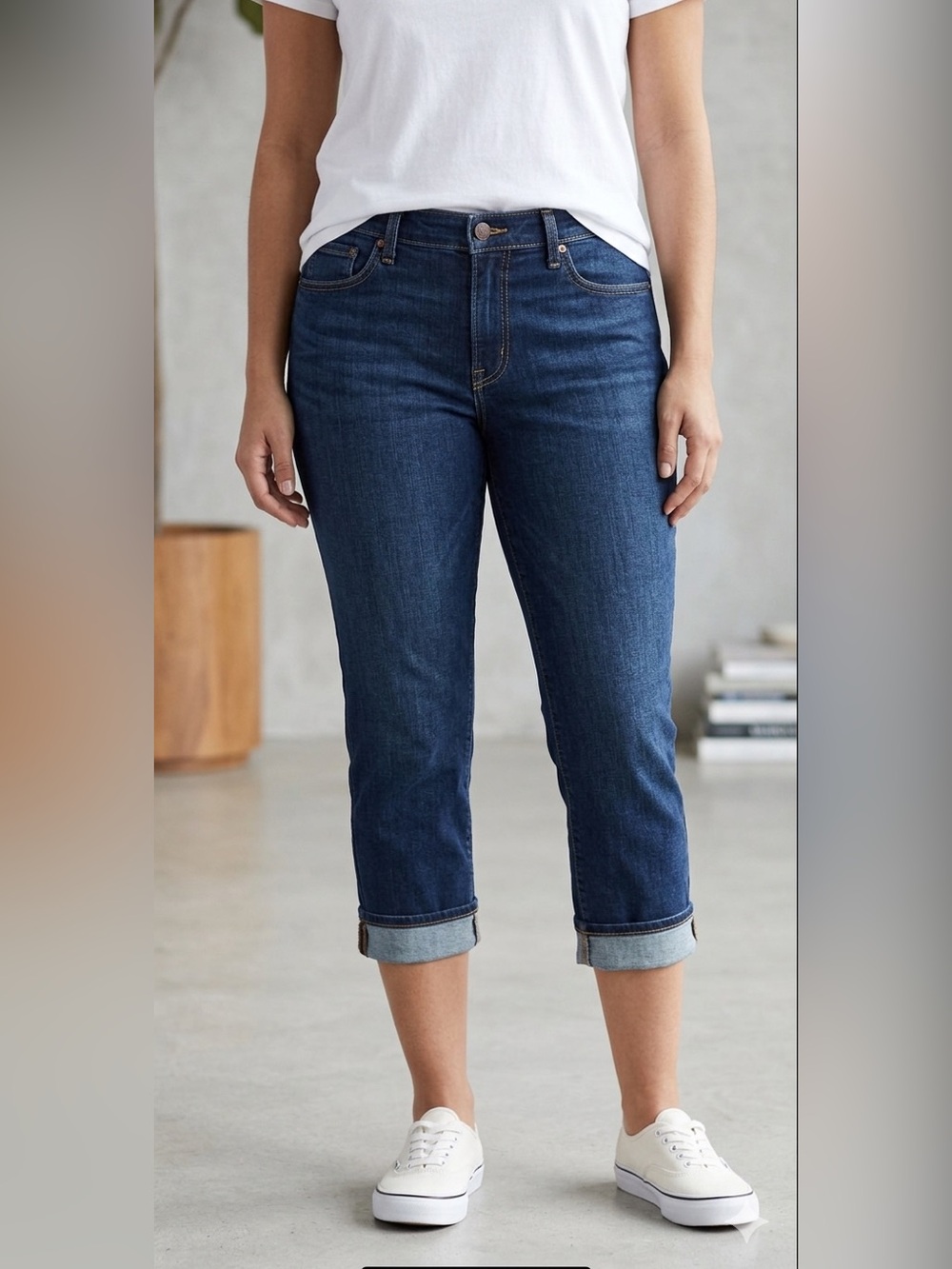 Levi Strauss Mid-Rise Capri Jeans